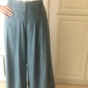 Alice Olivia maxi full leg chambray pants